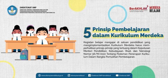 Prinsip utama dalam kurikulum merdeka