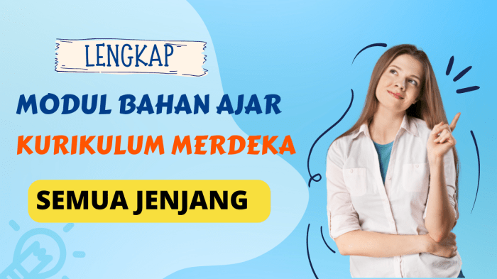 Modul ajar kurikulum merdeka untuk semua jenjang