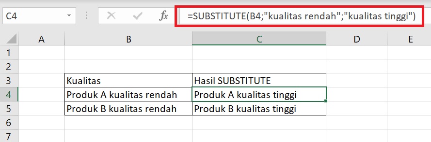 Fungsi exact excel untuk membandingkan teks case sensitive