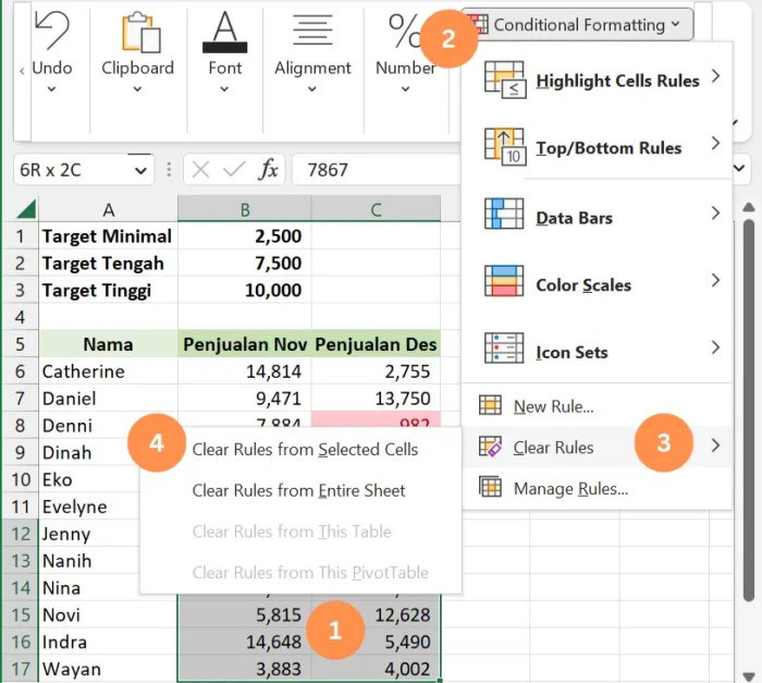 Cara Menggunakan Conditional Formatting dengan Rumus di Excel