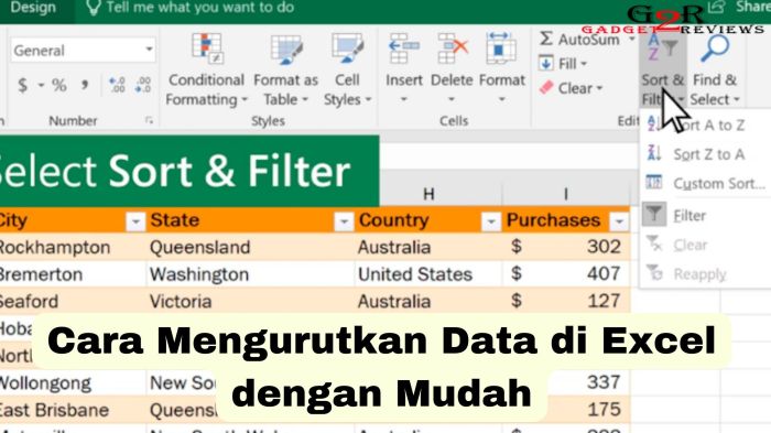 Cara Mengurutkan Data Angka di Excel Secara Ascending dan Descending