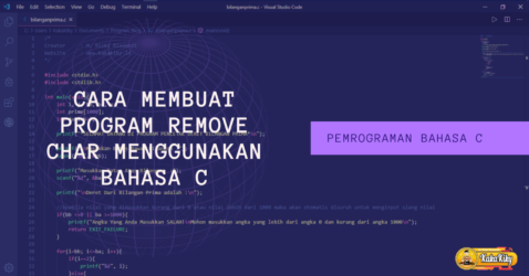 Program Remove Char Bahasa C