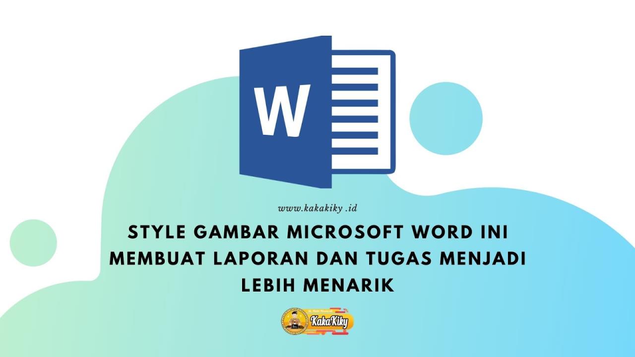 Mengubah style gambar di Microsoft Word dengan mudah