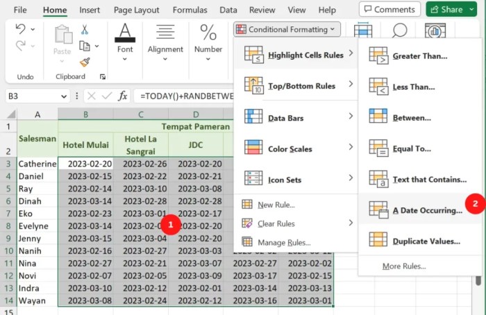 Cara Menggunakan Conditional Formatting dengan Rumus di Excel