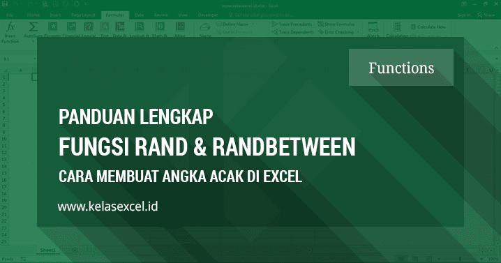 Fungsi rand randbetween acak angka membuat kelas