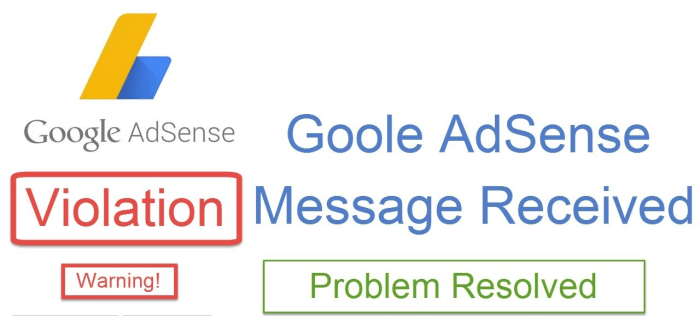 Cara memperbaiki pelanggaran adsense yang terjadi