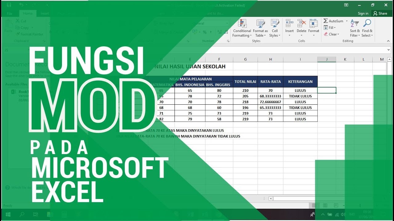 Penggunaan fungsi MOD Excel dalam pemrograman Excel