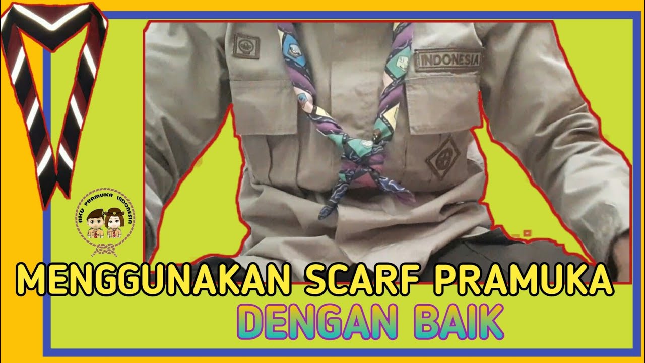 Scarf pramuka tangan simpul saling seperti nampak pergelangan hasilnya lain mania