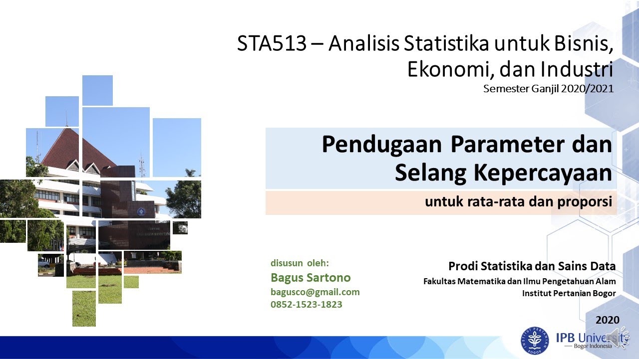 Laporan statistika pendugaan selang