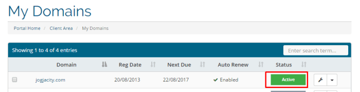 Menetapkan domain dari hosting Rumahweb